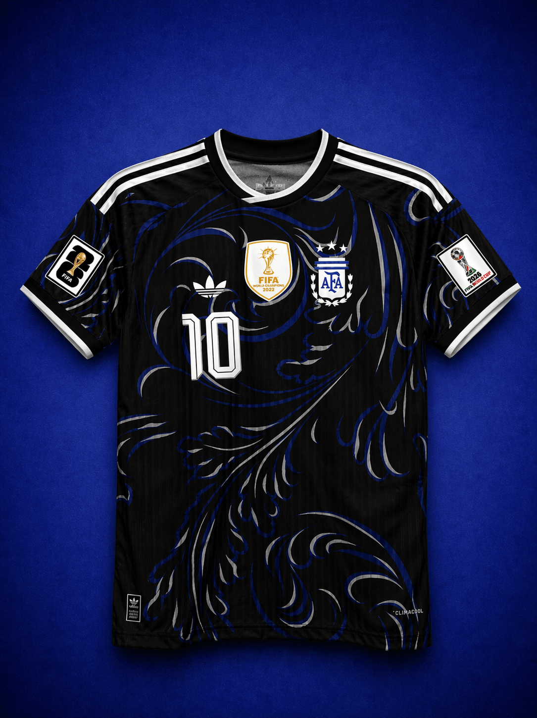 Argentina 26 WC Away Kit Half Sleeve